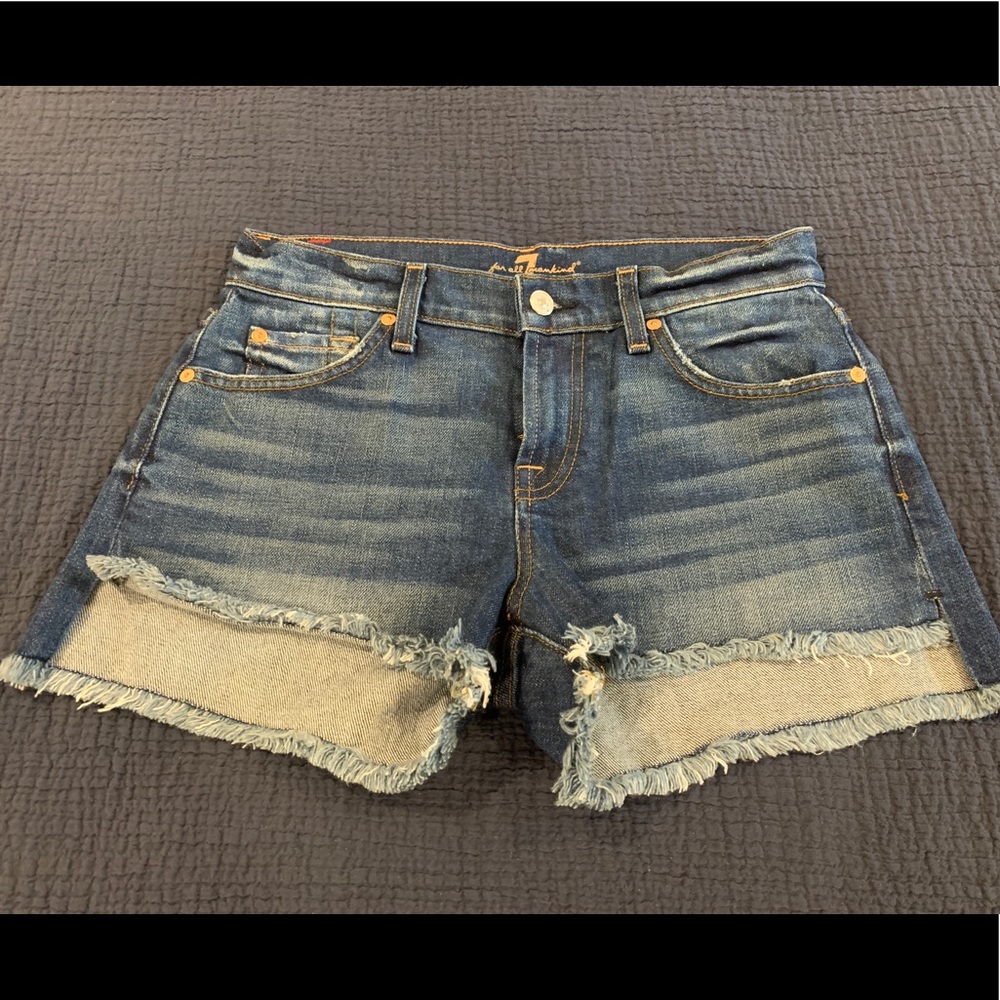 7 for all mankind denim shorts
